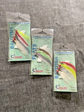 Lot Of 12 SALTWATER FLIES - New - Baitfish And Flats = Saltwater Sportsman (222)