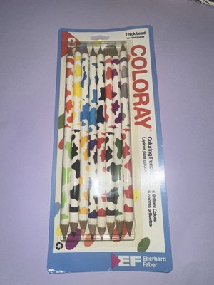 Vintage Eberhard Faber Coloray Coloring Pencils   8 Pack   Sealed   USA Made