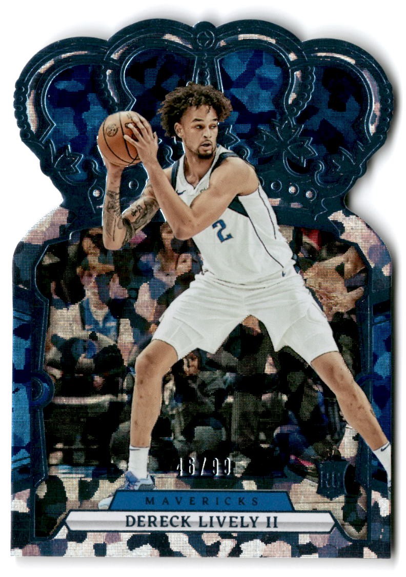 2023-24 Panini Crown Royale #5 Dereck Lively II Crystal Blue /99