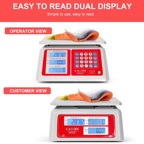 Waterproof Commercial Food Scale IPX7 66lb / 30kg Digital Price Computing Mea... - Picture 4 of 8