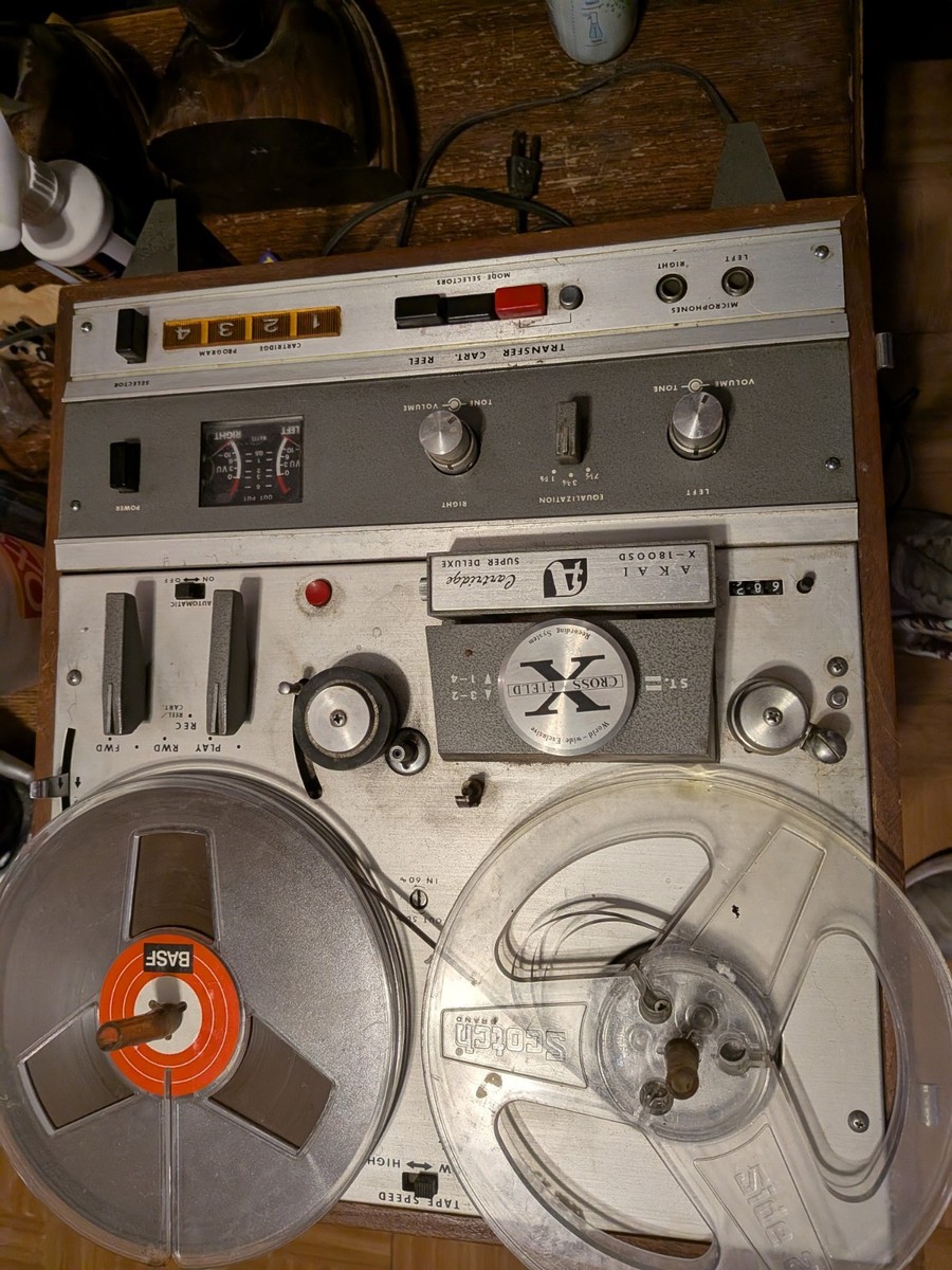 Akai X-1800SD Reel-To-Reel/ 8-track Recorder. Hear It Play! | eBay