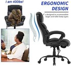 Big and Tall Office Chair 400lbs Wide Seat Ergonomic Office Chair,Black — photo 4