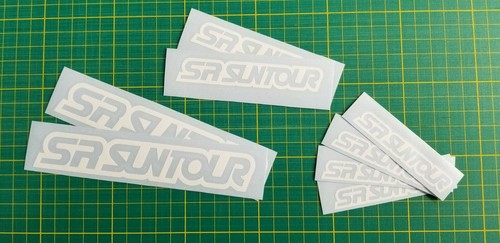 Custom SR Suntour Decal Set. Custom Colors. MTB Road Bike Frame Helmet Stickers - Picture 7 of 12