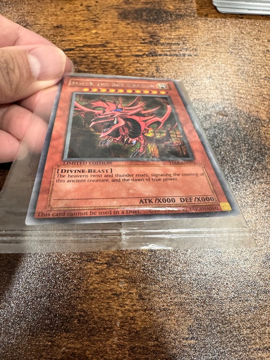 Yugioh Slifer The Sky Dragon YMA-EN001 Secret Rare Promo FACTORY