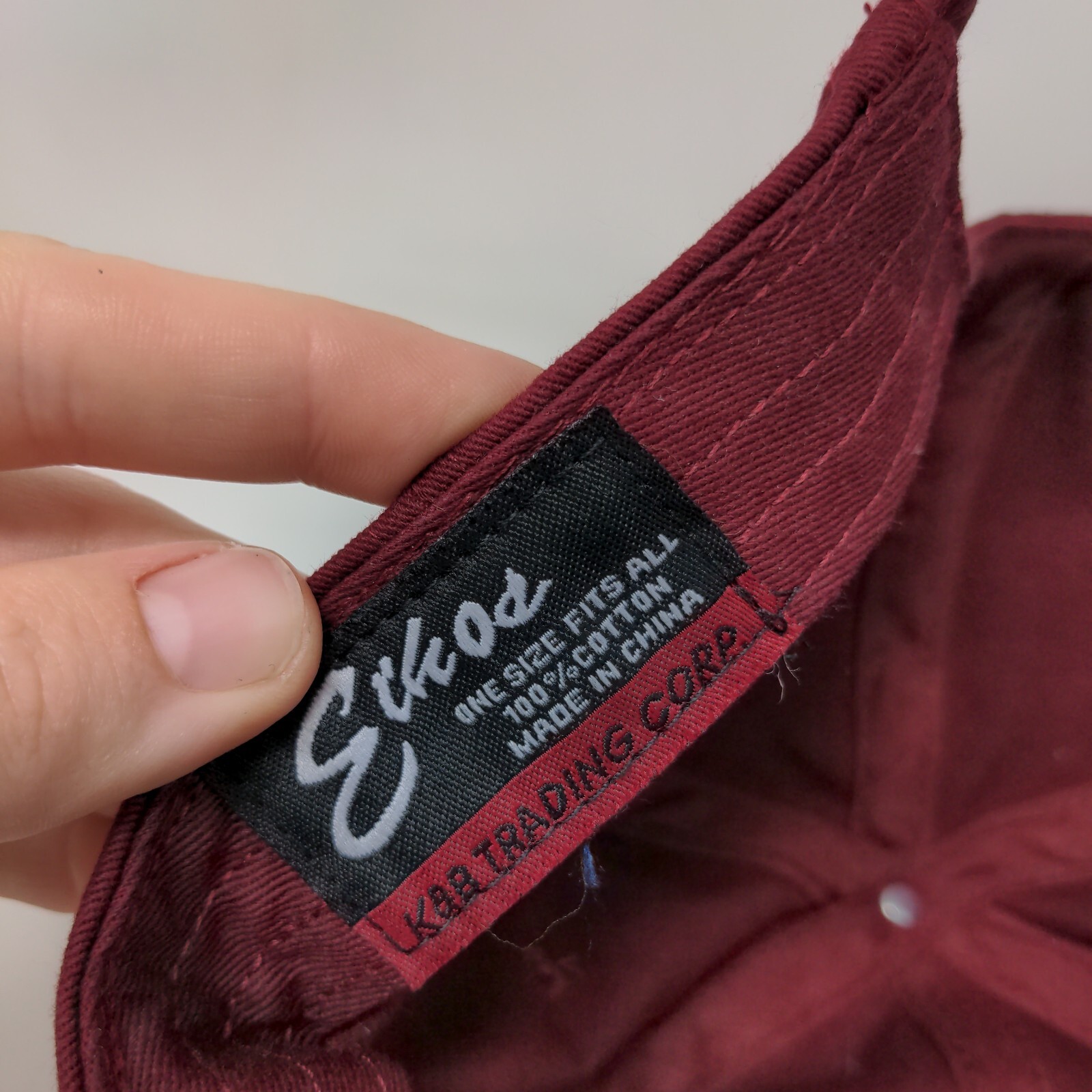 Ethos Slideback Hat Red OSFA Adjustable Solid Ven… - image 7