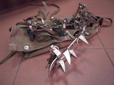 Ramponi ghiaccio Alpini metallo con custodia Esercito dal 39 al 43