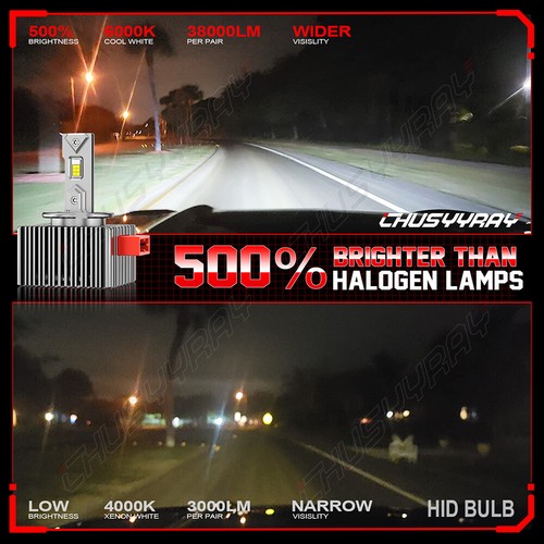 Fit 2016-2020 Chevrolet Silverado Xenon D5S Bulb LED Head Light Lamp Kit Hi/Low - Picture 8 of 13