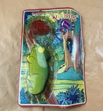 Vintage Sealed STICKY-WICKIES Tacky Tongue Chameleon Toy on Card Taiwan