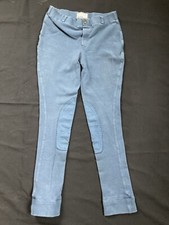 TuffRider Denim Blue Women&rsquo;s Starter Low Rise Jodhpurs Riding Breeches Size 16