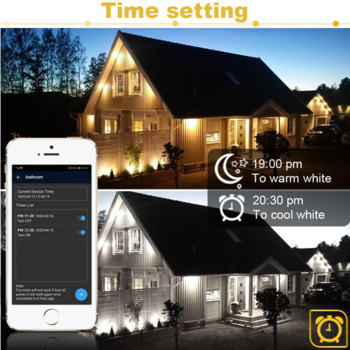 10x Faretto LED da Incasso Esterno Giardino Bluetooth APP Dimmerabile Bianco Caldo+Bianco Freddo 30mm - Foto 6 di 12