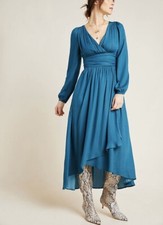 New Anthropologie Gwendolyn Maxi Dress - US sz 4 (Dark Turquoise) $170
