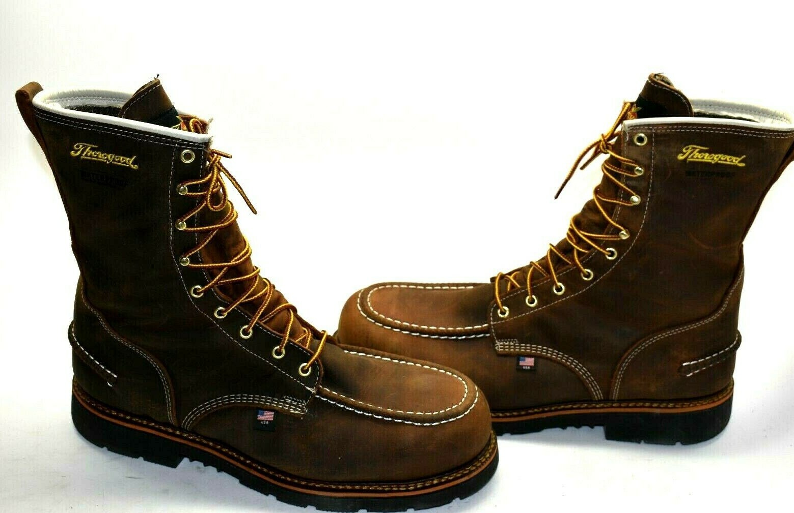Thorogood MEN'S CRAZYHORSE 13 D STEEL Toe WATERPROOF Work Boot 8043898 eBay