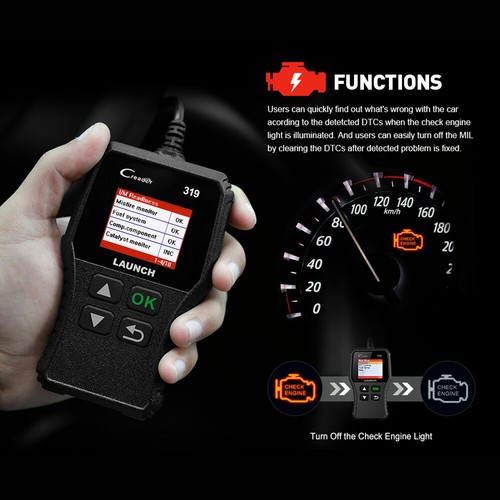 OBD2 Scanner Code Reader Car Diagnostic Scan Tool Check Engine Fault Live Data - Picture 9 of 12