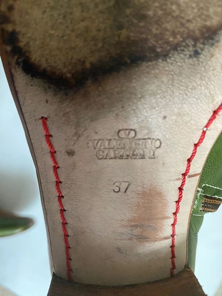 Botas Valentino Garavani Cuero Color Block Talla 37 Italia Foto 3 de 4