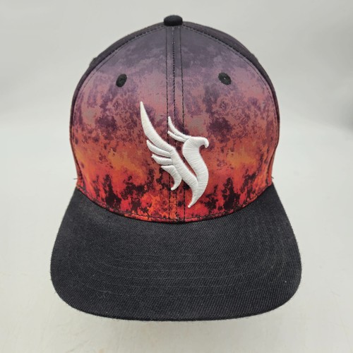 Illenium Ascend Snapback Hat Cap Red Flame Marbling Music Concert Album DJ RARE - Picture 3 of 10