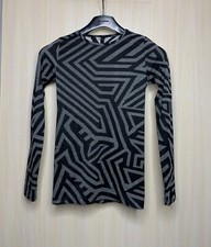 Gareth Pugh Y2K Rave Techno Geometric Print Long Sleeve Size S