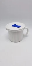 Corning ware French White Soup Mug With Vented Lid