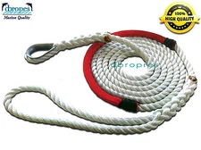 3 Strand Mooring Pendant PREMIUM Nylon Rope 5/8" X 12' + Thimble & Chafe Guard