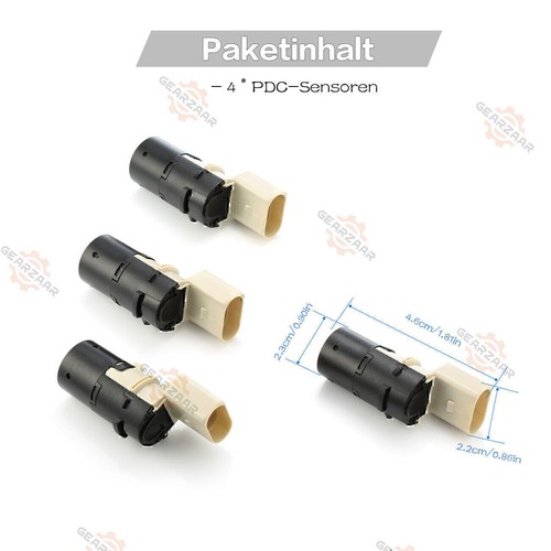 4 x sensore di parcheggio PDC assistenza parcheggio per Audi A6 C6 4FH 4F5 4B0919275G 7H0919275B - Foto 17 di 17