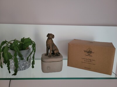 NEU+OVP! Willow Tree Keepsake - Love My Dog Dark -  28177 - Geschenkidee!