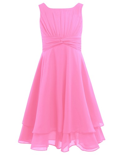 Flower Girls Princess Dress Birthday Wedding Bridesmaid Formal Party Gown Maxi - Picture 22 of 46