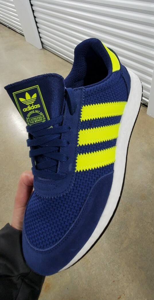 Adidas I-5923 Men's Running Shoes Dark Blue/Solar Yellow F34270 image 10