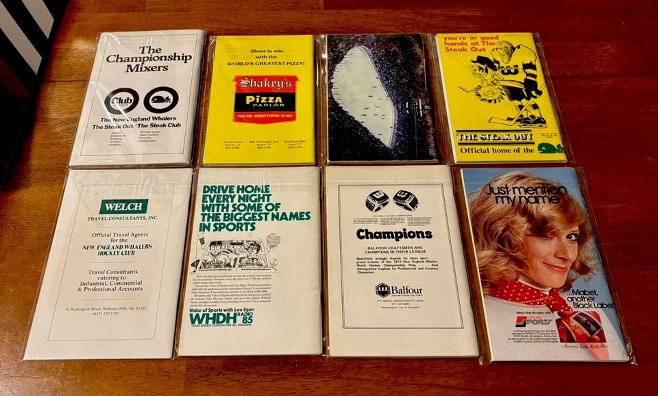 1972-79 Complete New England Whalers WHA Media Guide Lot. Super high end. - Image 2 of 4