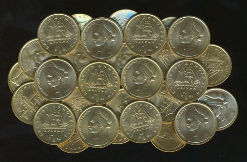 1 drachma Coin UNC KANARIS CONSTANTINOS Greek War of Independence BANK OF GREECE - Picture 9 of 9