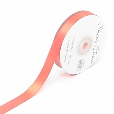 Rose pink double faced satin ribbon 3mm 10mm 16mm 25mm 38mm 50mm width