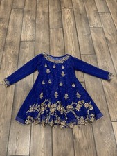 Pakistani Indian Dholki Mendhi Bollywood Formal Wedding Wear Party Dress Size S