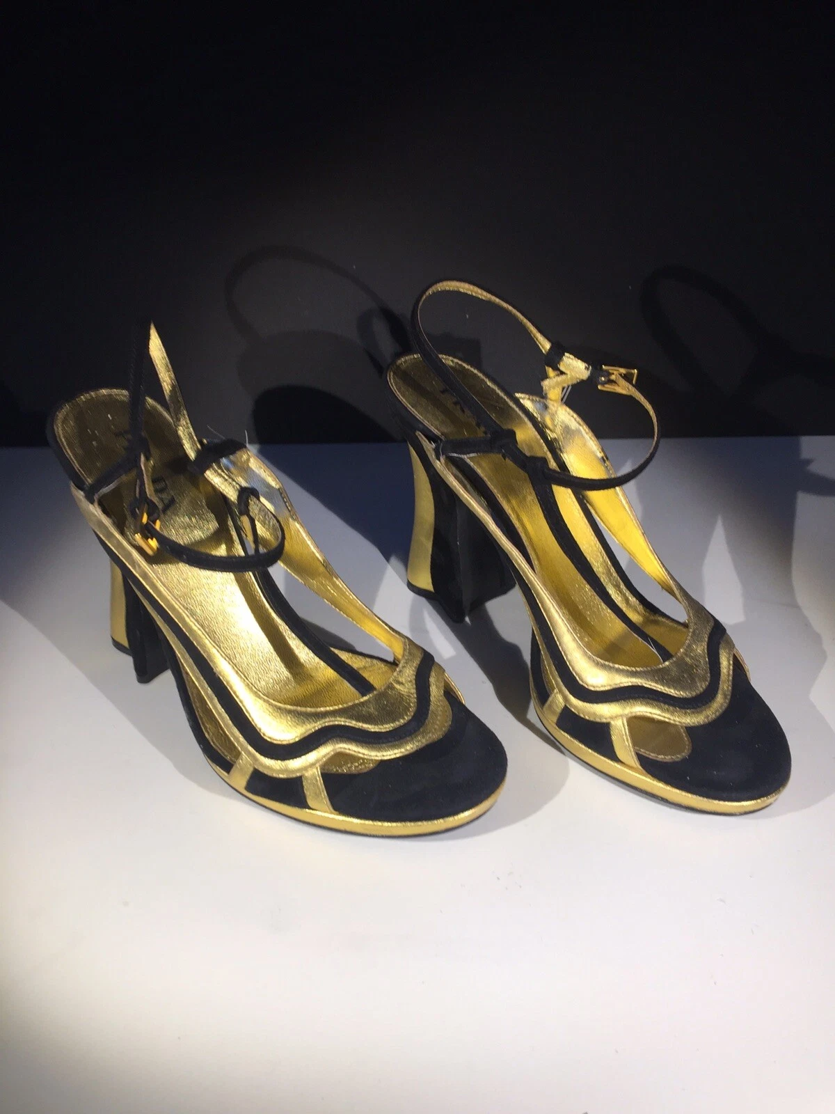 Abito Prada tacco alto punta aperta sandalo taglia 38