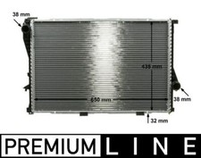 MAHLE CR295000P Engine Cooling Radiator Brazed Cooling Fins Fits Alpina BMW