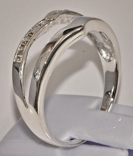 Sterling Silber 925 Ring filigran zierlich feminin Cirkonia Doppel Chevron - Bild 2 von 12