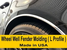 Fit 2002-2019 BUICK Chrome L-SHAPE Wheel Well Fender Trim Molding Kit 4pcs