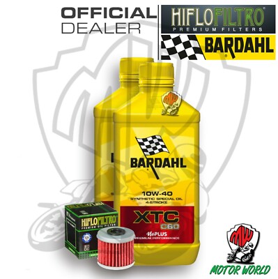 Set Service 2 Lt Öl Bardahl XTC C60 10W40 Filter Hm 250 Montesa Cora 4T 2006