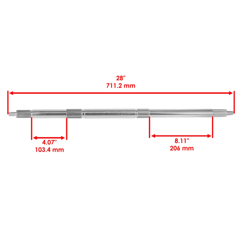Eje trasero para Polaris Scrambler 50 2001 2002 2003 Foto 2 de 4
