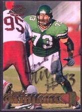 DAVID WILLIAMS 1997 Pacific Philadelphia #134 AUTOGRAPH JETS Signed AUTO Oilers