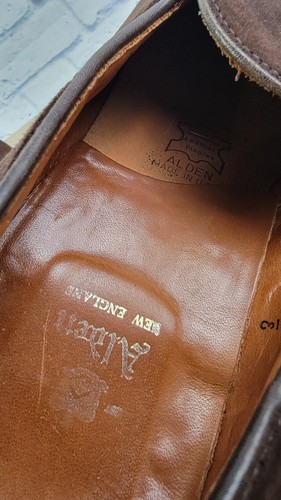 Alden 666 Suede Tassel Loafers Slip On Mocha Brown Men's Size 11 C/E - Picture 10 of 11