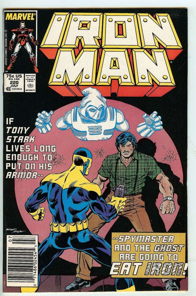 IRON MAN #220 7.5 // DEATH OF SPYMASTER MARVEL 1987 | eBay