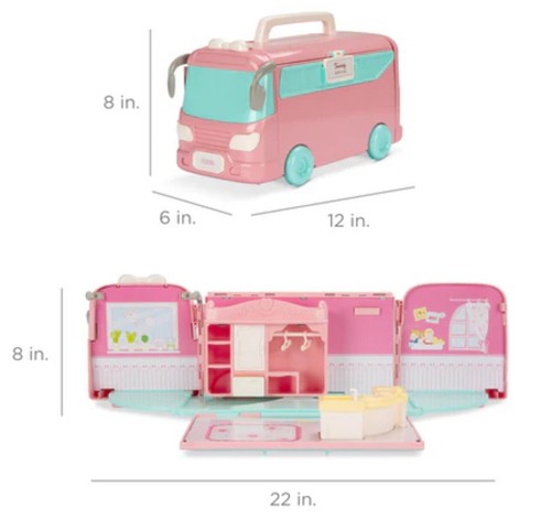 Cámper portátil BCP para Calico Critters con 43 accesorios y 2 muñecas - Imagen 7 de 7