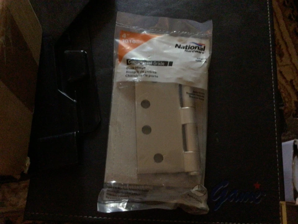 "12 bisagras de puerta National de grado comercial de 4"" - N236-130 cuadradas de níquel satinado" Foto 4 de 4