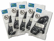 Black 12 FT Handset Cord for Mitel IP Phones (5 Pack) - Brand New