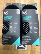 2 pk Mission Performance Crew Socks 2 pairs per pk