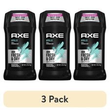 Axe Apollo Antiperspirant Deodorant Stick 48 Hour Anti Sweat 2.7 oz Pack Of 3