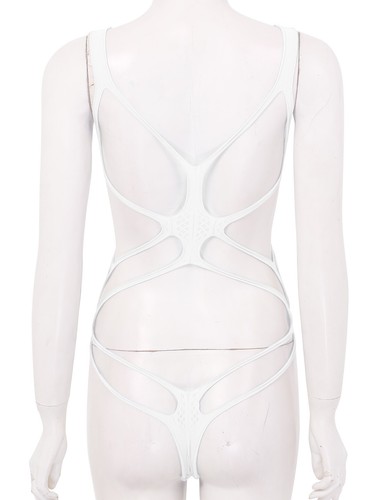 Women Fishnet Bodystocking See Through Hollow Out Bodysuit Lingerie Nightwear - Picture 48 of 60