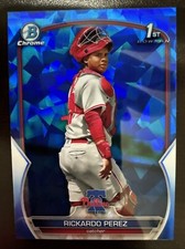 2023 Bowman Sapphire Edition - Chrome Prospects #BCP-27 Rickardo Perez (RC)