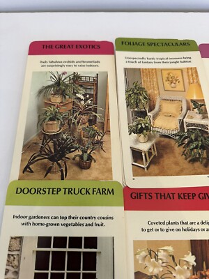 Gardening Vintage 1978 The Greenhouse Plant Card Set Botanical
