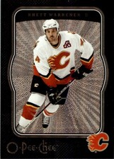 2007-08 O-PEE-CHEE MICROMOTION BLACK RHETT WARRENER 062/100 CALGARY FLAMES #69