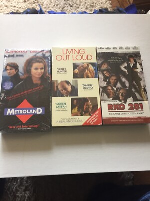 Set Of 3 Unopened VHS Tapes Metroland-RKO 282-Living Out Loud