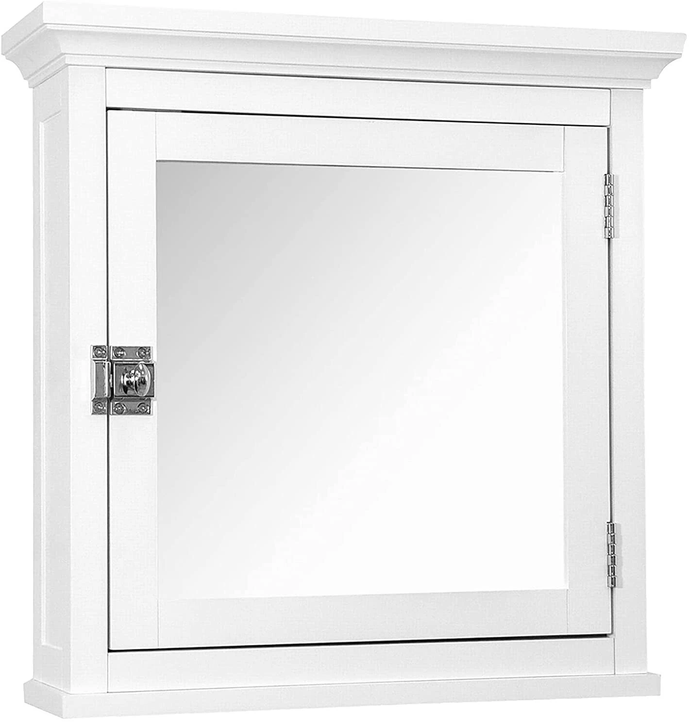 White Bathroom Cabinets With Mirrored Exterior Doors